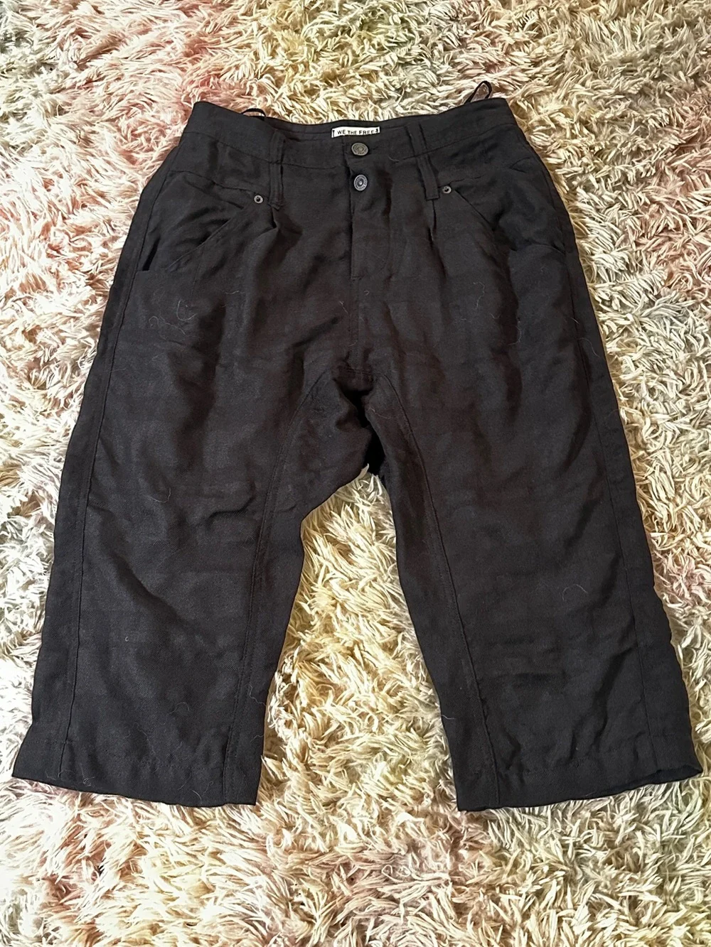 NWT Free People We The Free Maven Cozy Crop Harem Pants Size 4